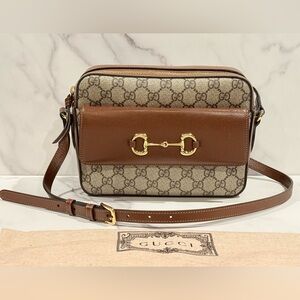 Gucci Horsebit GG Supreme 1955 Crossbody/Shoulder Bag